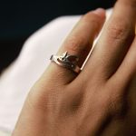 800 Silver Ring with Eye of Horus Design