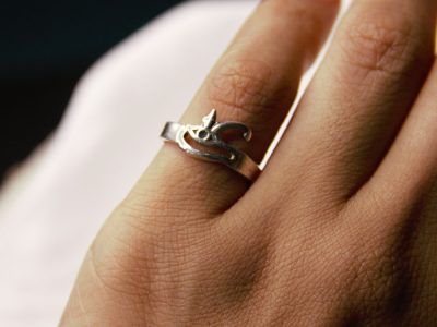 800 Silver Ring with Eye of Horus Design
