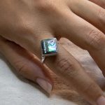 Opal Stone Ring – 925 Sterling Silver