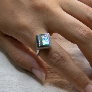 Opal Stone Ring – 925 Sterling Silver