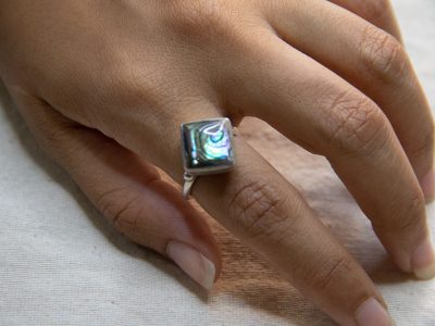 Opal Stone Ring – 925 Sterling Silver