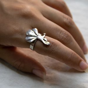 925 Sterling Silver Twirling Dervish Ring