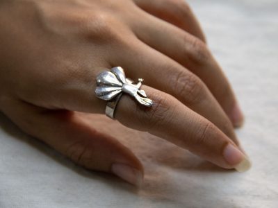 925 Sterling Silver Twirling Dervish Ring