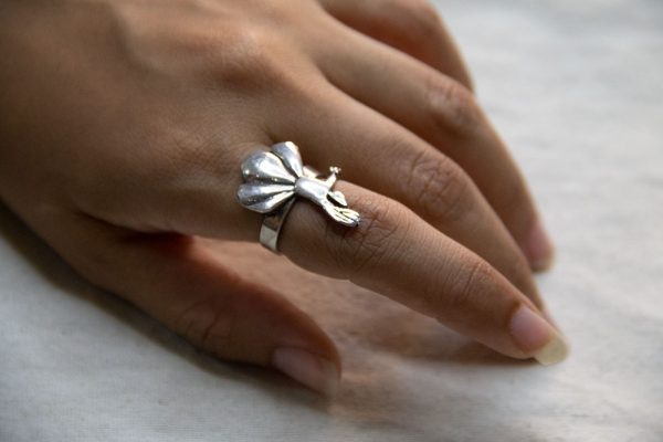 925 Sterling Silver Twirling Dervish Ring
