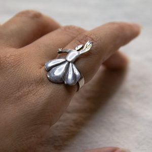 925 Sterling Silver Twirling Dervish Ring