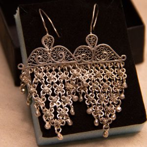 925 Sterling Silver Shifṭishī Earrings – Openwork Heritage Design