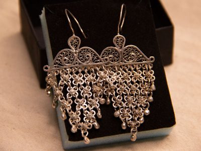 925 Sterling Silver Shifṭishī Earrings – Openwork Heritage Design