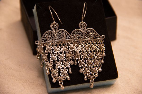 925 Sterling Silver Shifṭishī Earrings – Openwork Heritage Design 925 Sterling Silver Shifṭishī Earrings – Openwork Heritage Design