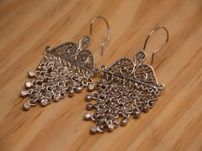 925 Sterling Silver Shifṭishī Earrings – Openwork Heritage Design