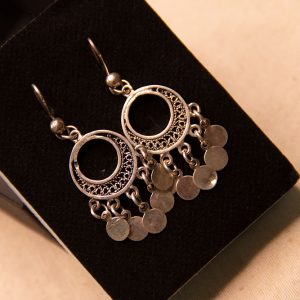 925 Sterling Silver Earrings – Shifṭishī Crescent Design