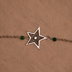 925 Sterling Silver Shiftishi Star Bracelet