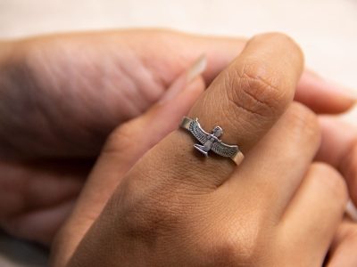 800 Silver Ring – Goddess Isis