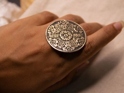 925 Silver Flower of Life Ring