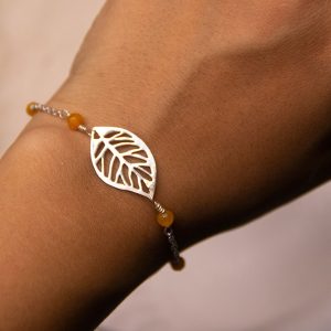 925 Silver Leaf Bracelet
