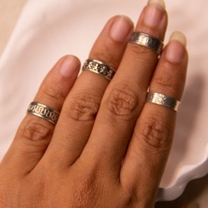 925 Sterling Repoussé Ring