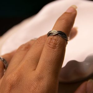 925 Silver Braided Ring