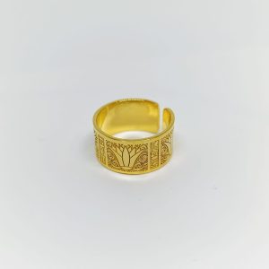 Lotus Brass Ring