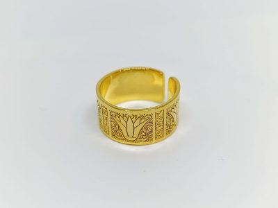 Lotus Brass Ring