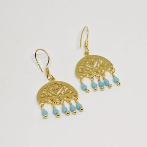 Cairo Mamluk Brass Earrings