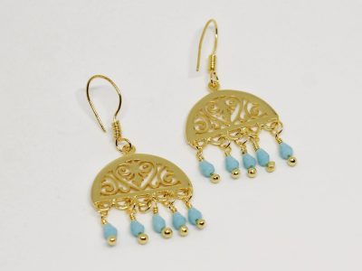Cairo Mamluk Brass Earrings