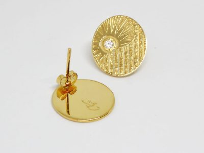 Sunrise Brass Earing